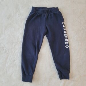 🧸2/20$ Converse Kids Dark Navy Blue Sweatpants Joggers Size 7 Boy